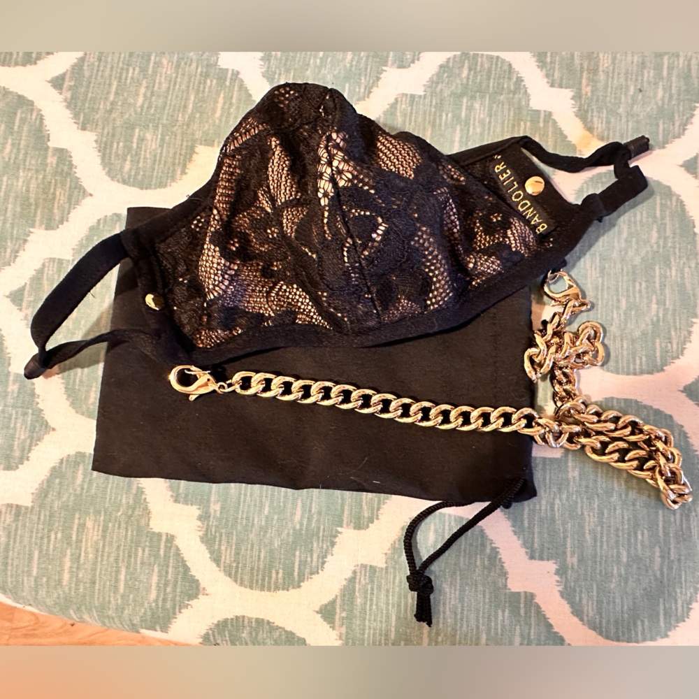 Face Mask by Bandolier like new in bag I never wore it other than to try it on.